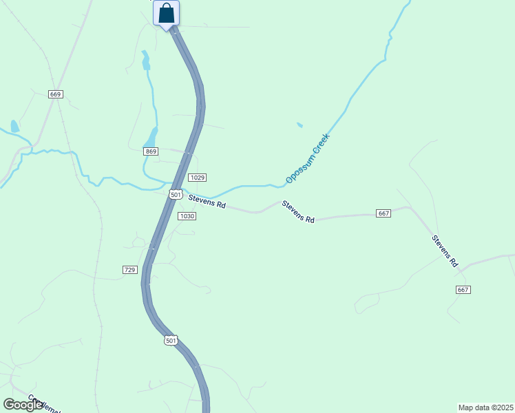 map of restaurants, bars, coffee shops, grocery stores, and more near 306 Stevens Road in Lynchburg