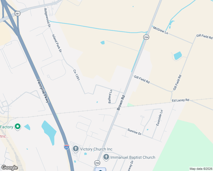map of restaurants, bars, coffee shops, grocery stores, and more near Bacon Boulevard in Madisonville