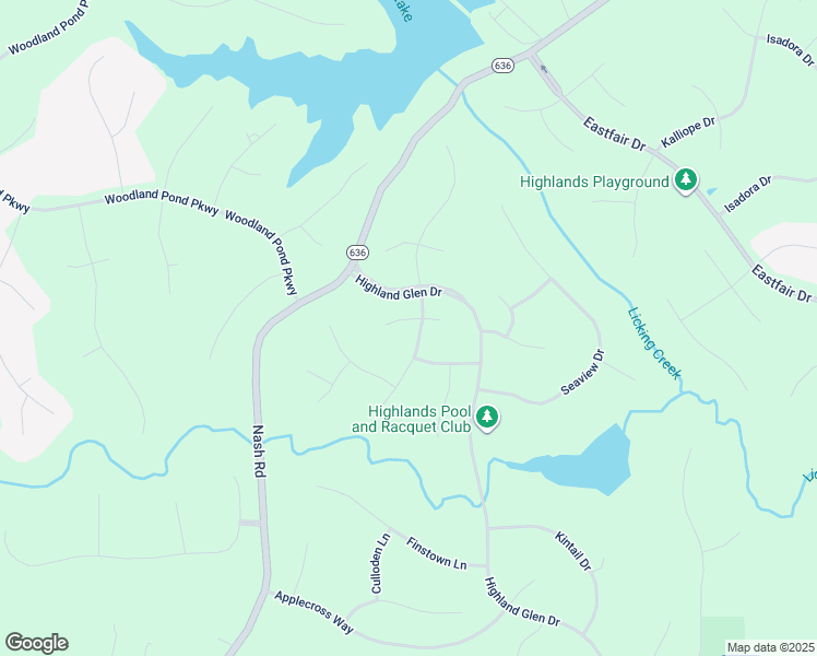 map of restaurants, bars, coffee shops, grocery stores, and more near 8611 Glendevon Court in Chesterfield