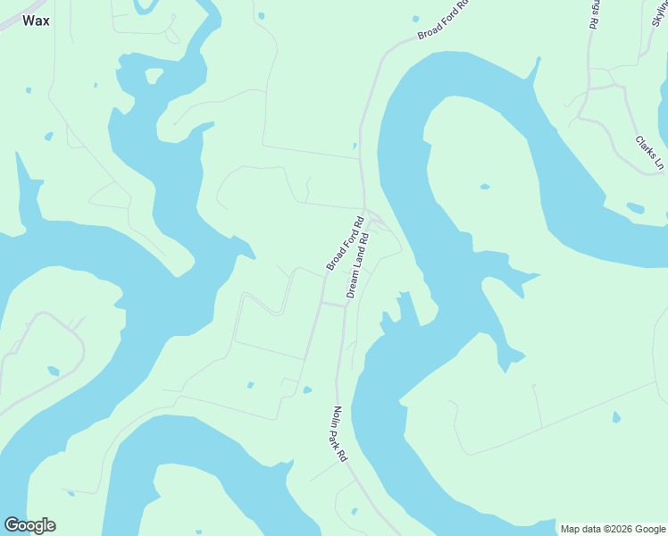 map of restaurants, bars, coffee shops, grocery stores, and more near 2892 Broad Ford Road in Clarkson