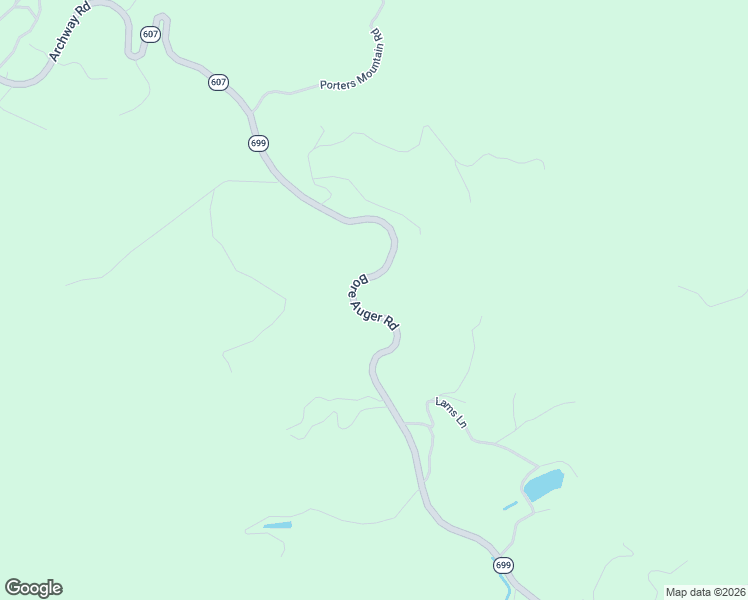 map of restaurants, bars, coffee shops, grocery stores, and more near 4889 Bore Auger Road in Blue Ridge