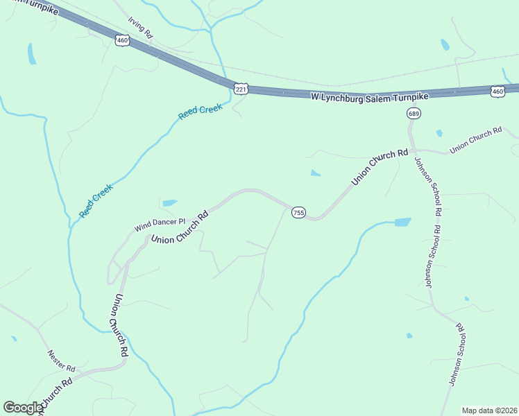 map of restaurants, bars, coffee shops, grocery stores, and more near 2398 Union Church Road in Thaxton