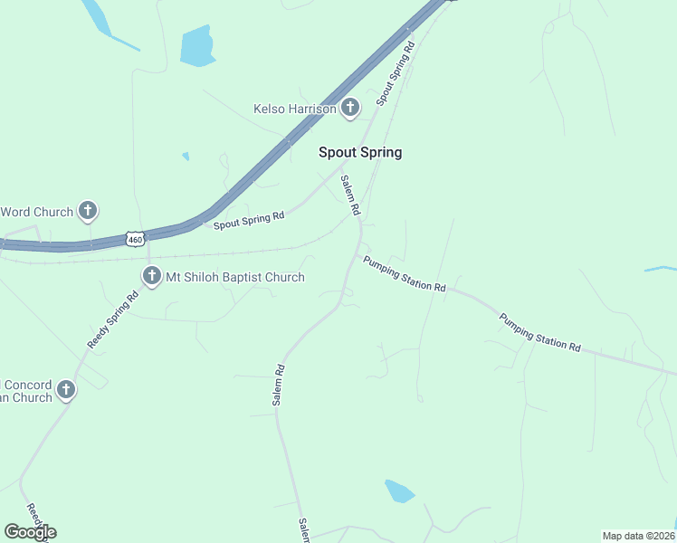 map of restaurants, bars, coffee shops, grocery stores, and more near 4805 Salem Road in Spout Spring