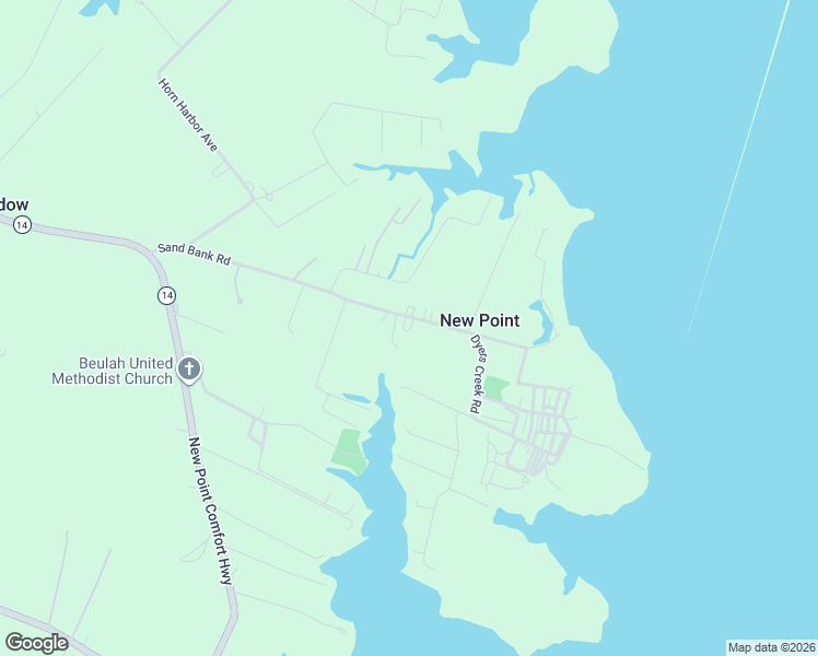 map of restaurants, bars, coffee shops, grocery stores, and more near 562 Sand Bank Road in New Point