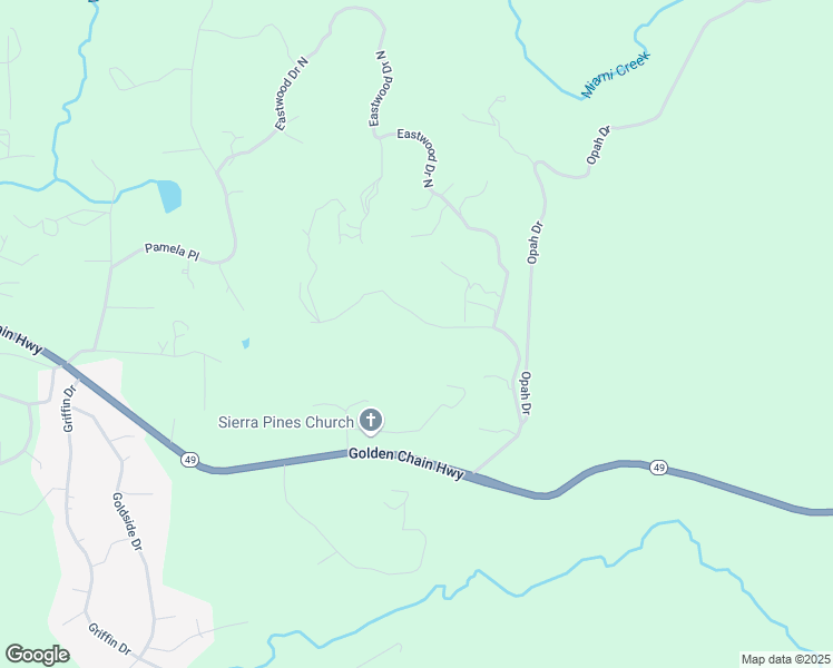 map of restaurants, bars, coffee shops, grocery stores, and more near 46534 Eastwood Drive South in Oakhurst