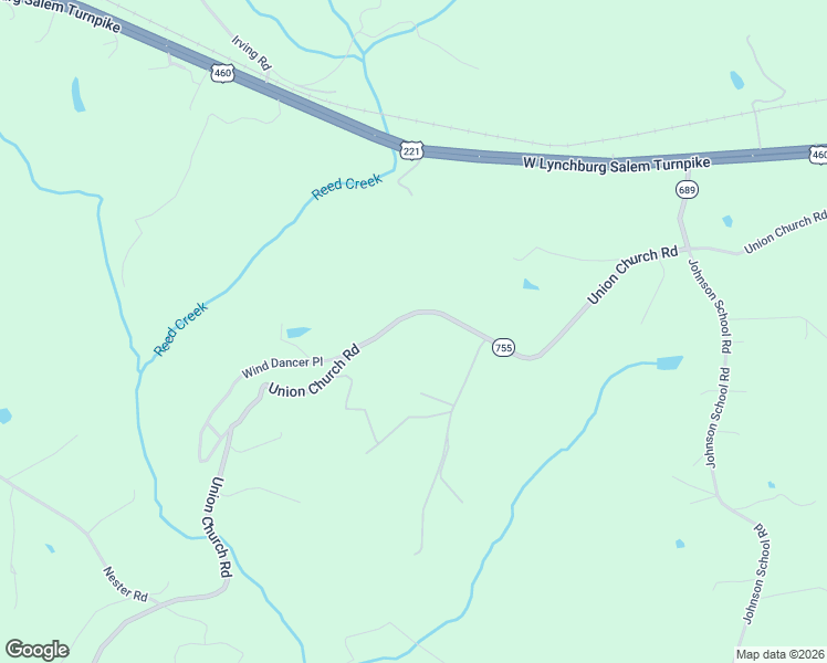 map of restaurants, bars, coffee shops, grocery stores, and more near 2398 Union Church Road in Thaxton