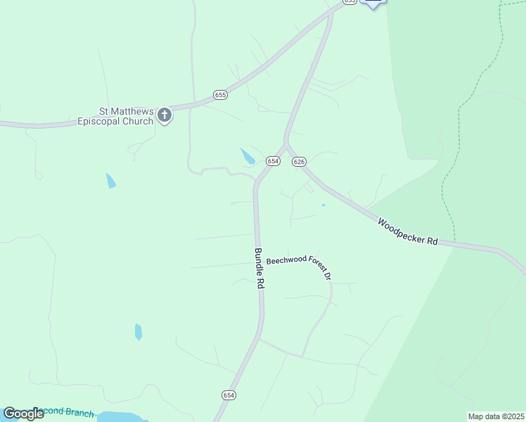 map of restaurants, bars, coffee shops, grocery stores, and more near 11607 Bundle Road in Chesterfield