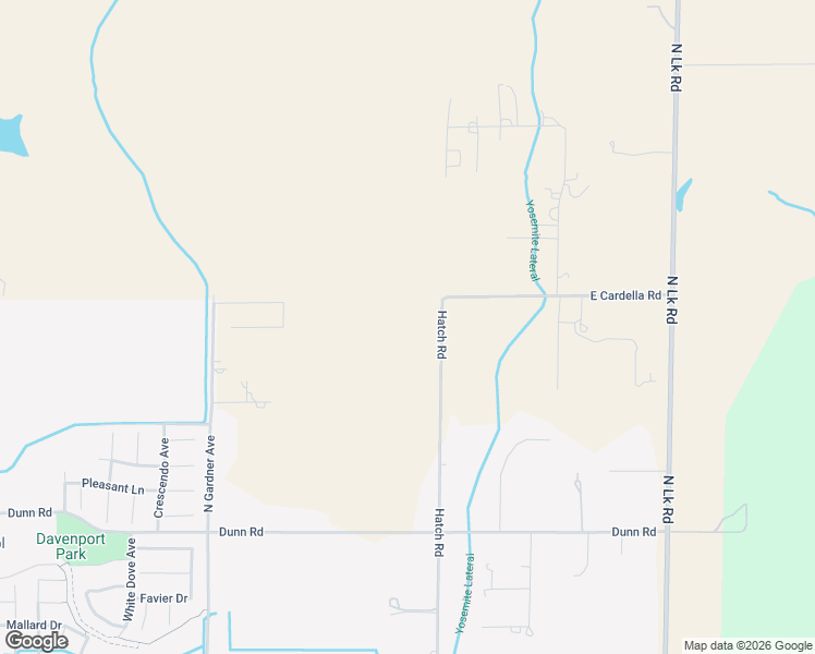 map of restaurants, bars, coffee shops, grocery stores, and more near 3969 Hatch Road in Merced