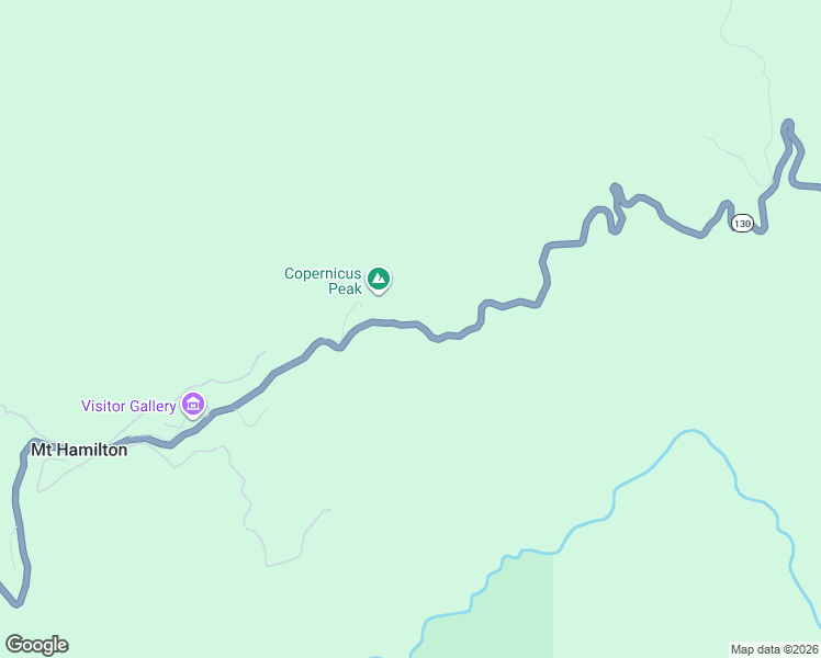 map of restaurants, bars, coffee shops, grocery stores, and more near 7263 San Antonio Valley Road in Mount Hamilton