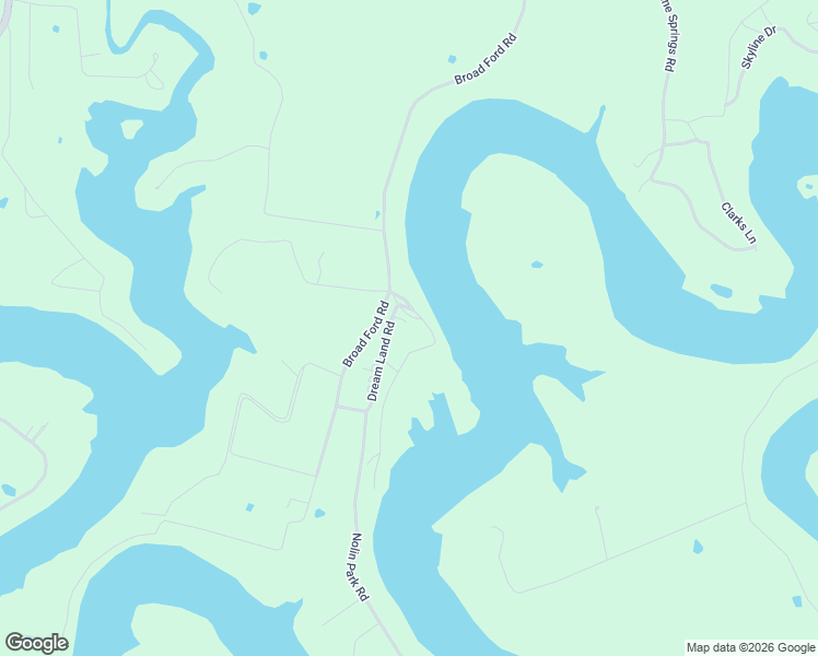 map of restaurants, bars, coffee shops, grocery stores, and more near Dream Land Road in Clarkson