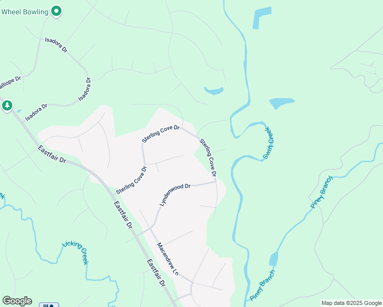 map of restaurants, bars, coffee shops, grocery stores, and more near 8200 Sterling Cove Terrace in Chesterfield