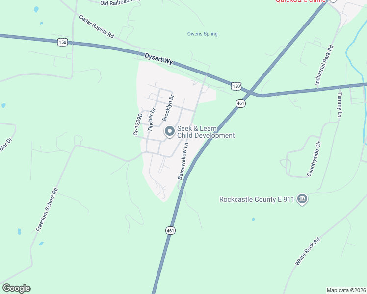 map of restaurants, bars, coffee shops, grocery stores, and more near 434 Freedom School Road in Mount Vernon