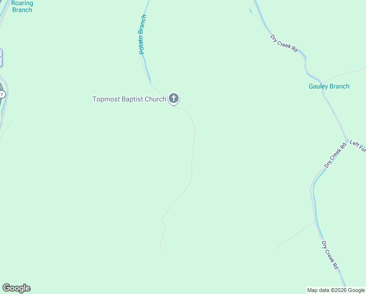 map of restaurants, bars, coffee shops, grocery stores, and more near 1048 Potato Branch Road in Topmost