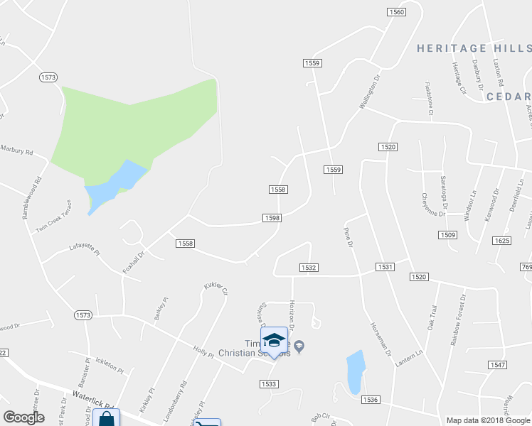 map of restaurants, bars, coffee shops, grocery stores, and more near 399 Poplar Forest Drive in Forest