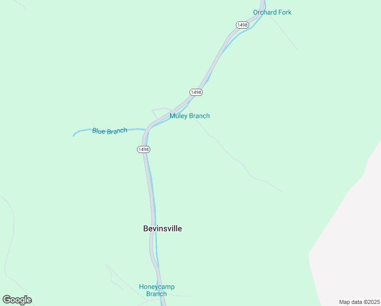 map of restaurants, bars, coffee shops, grocery stores, and more near in Bevinsville