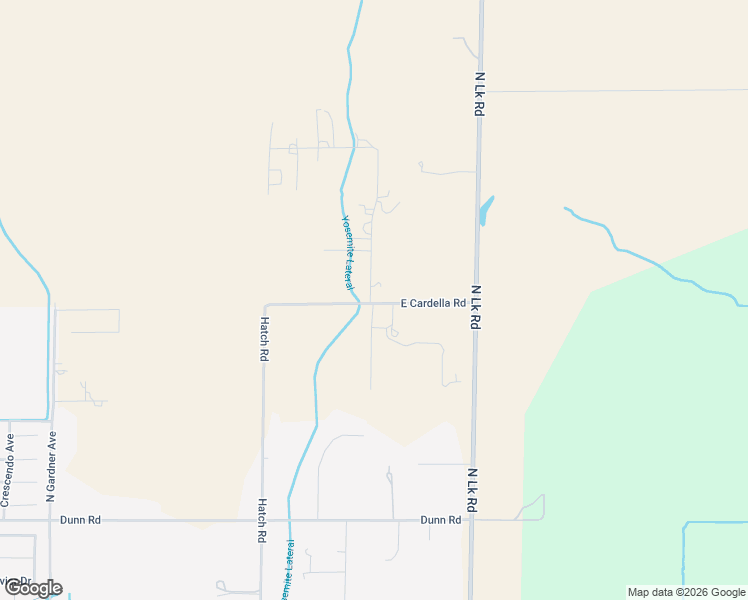 map of restaurants, bars, coffee shops, grocery stores, and more near 4050 Los Olivos Road in Merced