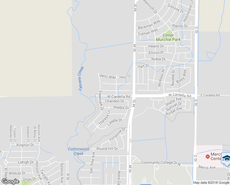 map of restaurants, bars, coffee shops, grocery stores, and more near 706 Sunol Court in Merced