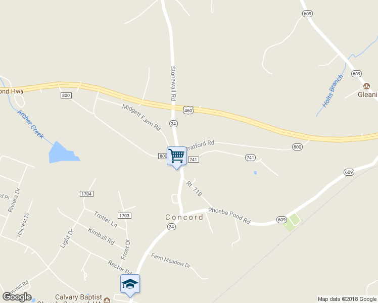 map of restaurants, bars, coffee shops, grocery stores, and more near 47 Stratford Road in Concord