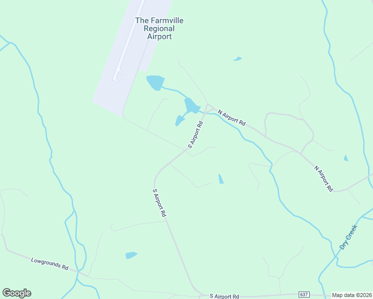map of restaurants, bars, coffee shops, grocery stores, and more near 500 South Airport Road in Farmville