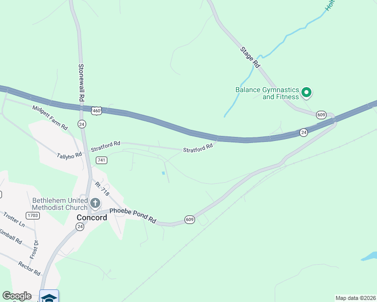 map of restaurants, bars, coffee shops, grocery stores, and more near 521 Stratford Road in Concord