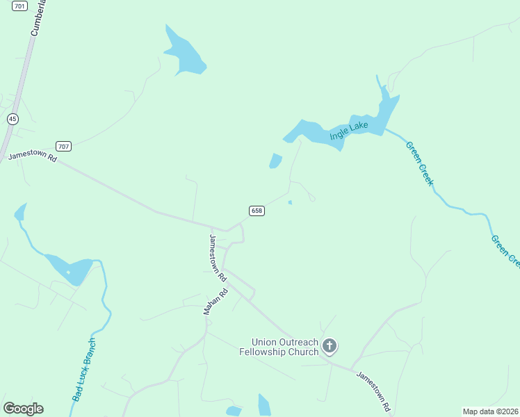 map of restaurants, bars, coffee shops, grocery stores, and more near County Road 658 in Farmville