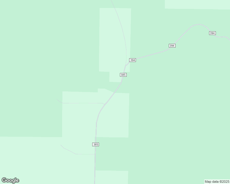 map of restaurants, bars, coffee shops, grocery stores, and more near County Road 385 in Hartshorn