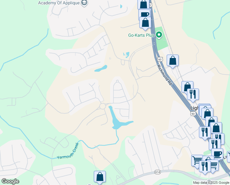 map of restaurants, bars, coffee shops, grocery stores, and more near 4423 Wadsworth Street in Williamsburg