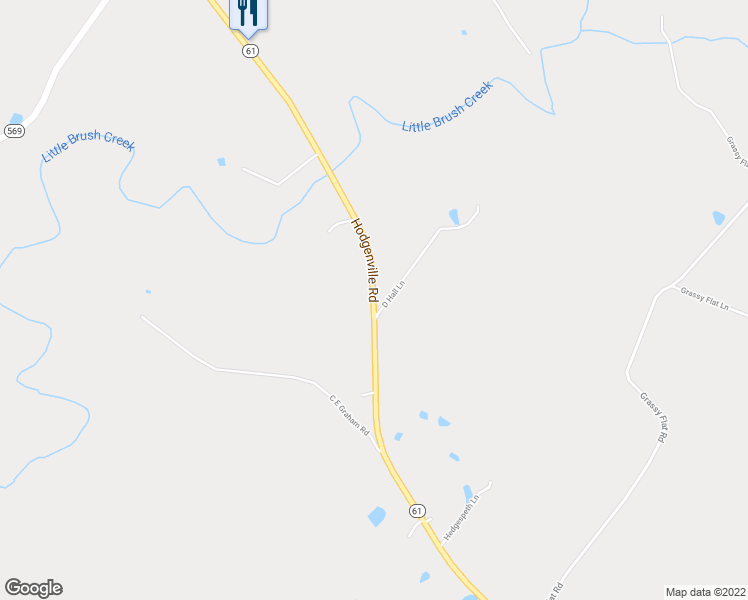 map of restaurants, bars, coffee shops, grocery stores, and more near Hodgenville Road in Greensburg