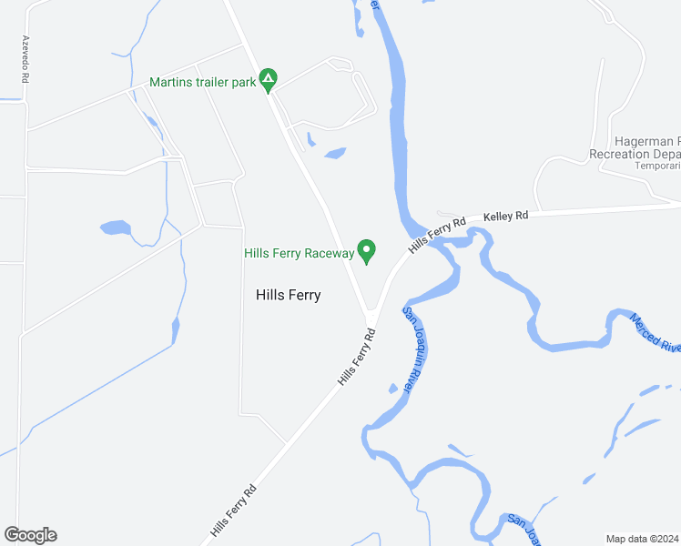 map of restaurants, bars, coffee shops, grocery stores, and more near 27201 River Road in Newman
