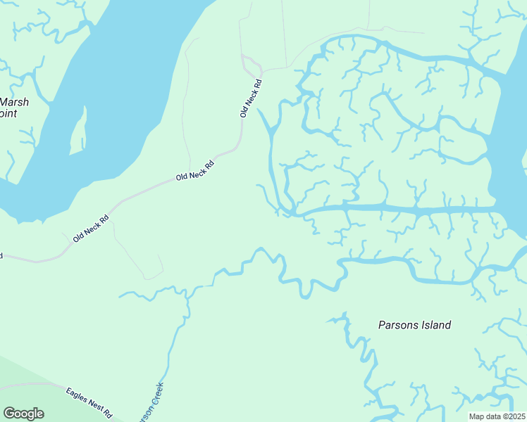 map of restaurants, bars, coffee shops, grocery stores, and more near 21407 Old Neck Road in Charles City