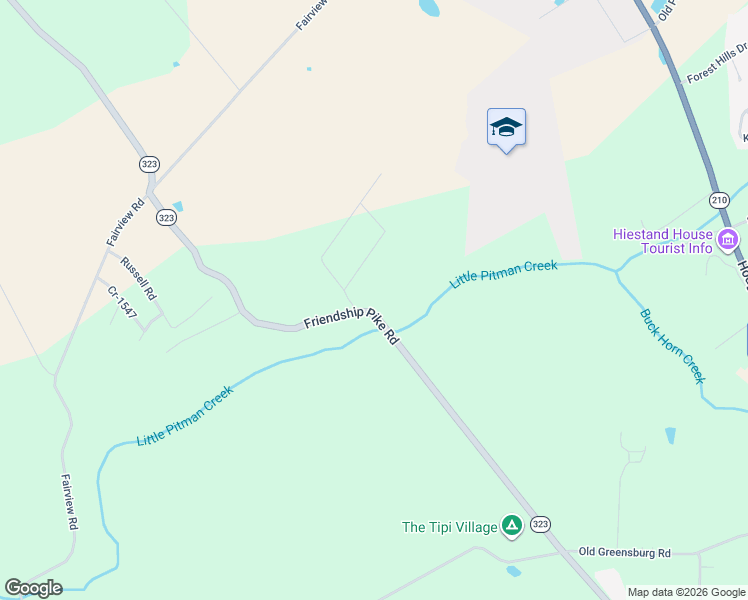 map of restaurants, bars, coffee shops, grocery stores, and more near 1302 Friendship Pike Road in Campbellsville