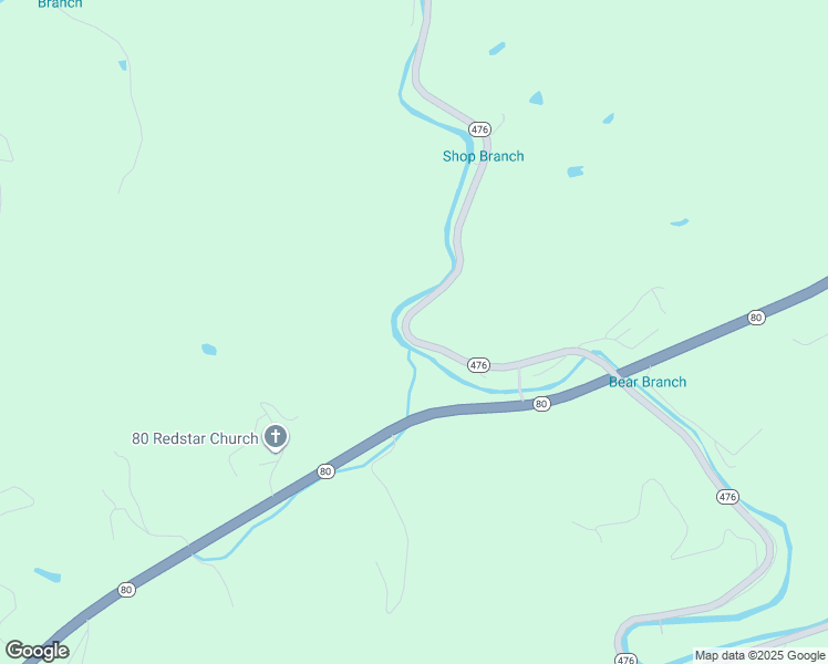 map of restaurants, bars, coffee shops, grocery stores, and more near Highway 476 in Hazard