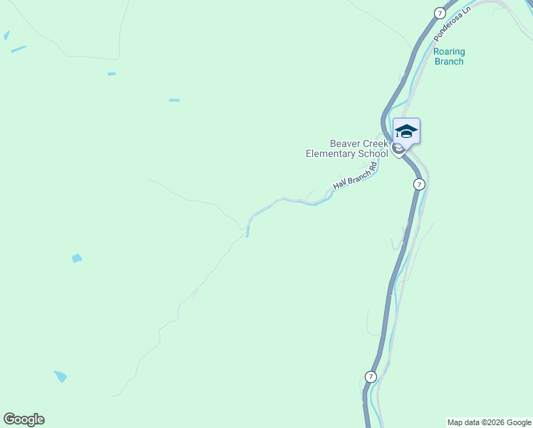 map of restaurants, bars, coffee shops, grocery stores, and more near Hall Branch Road in Topmost