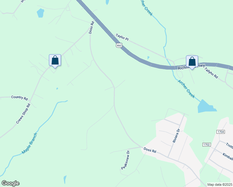 map of restaurants, bars, coffee shops, grocery stores, and more near 1431 Doss Road in Concord