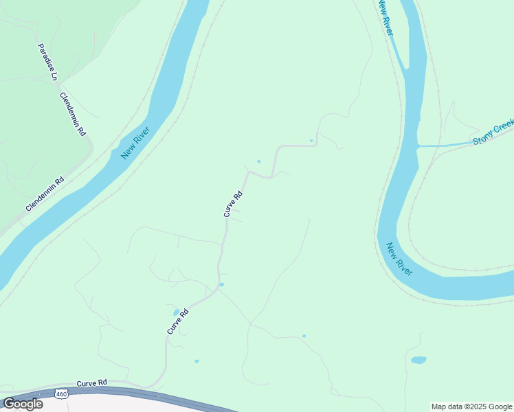 map of restaurants, bars, coffee shops, grocery stores, and more near 2253 Curve Road in Pearisburg