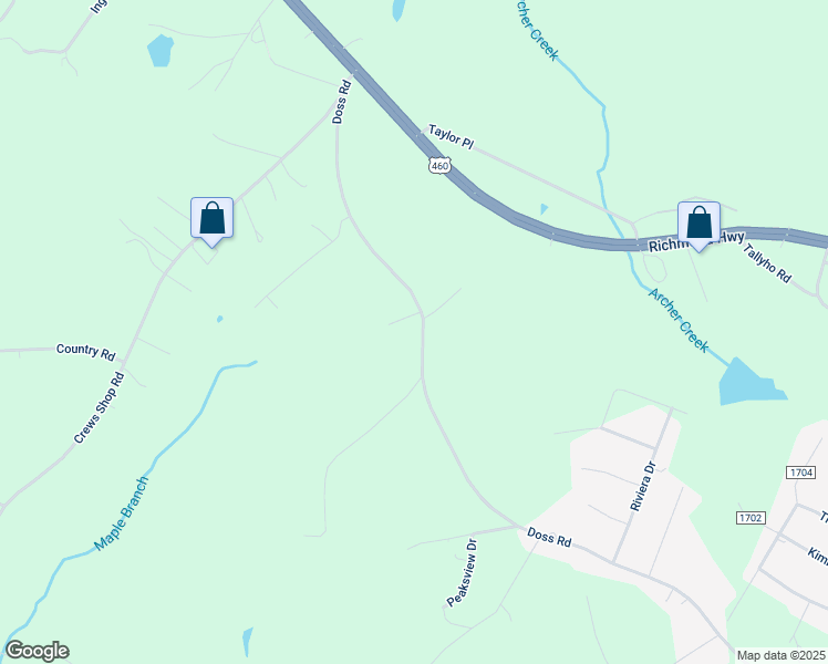 map of restaurants, bars, coffee shops, grocery stores, and more near 1438 Doss Road in Concord