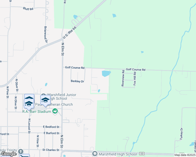 map of restaurants, bars, coffee shops, grocery stores, and more near 1096 Bond Court in Marshfield