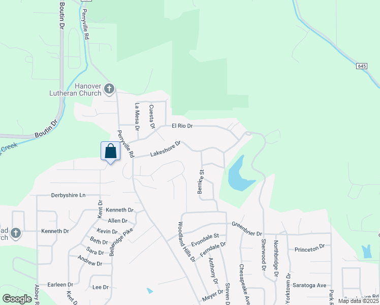 map of restaurants, bars, coffee shops, grocery stores, and more near 1805 Lakeshore Drive in Cape Girardeau