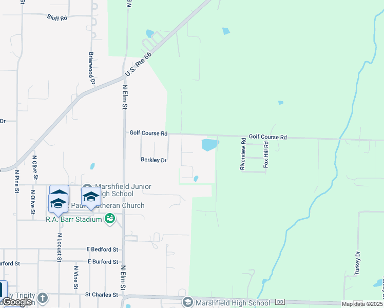 map of restaurants, bars, coffee shops, grocery stores, and more near 1096 Bond Court in Marshfield