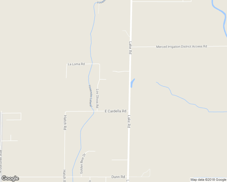 map of restaurants, bars, coffee shops, grocery stores, and more near 4156 Los Olivos Road in Merced
