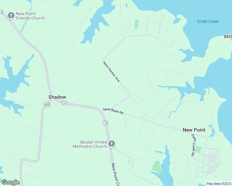 map of restaurants, bars, coffee shops, grocery stores, and more near 279 Horn Harbor Avenue in New Point
