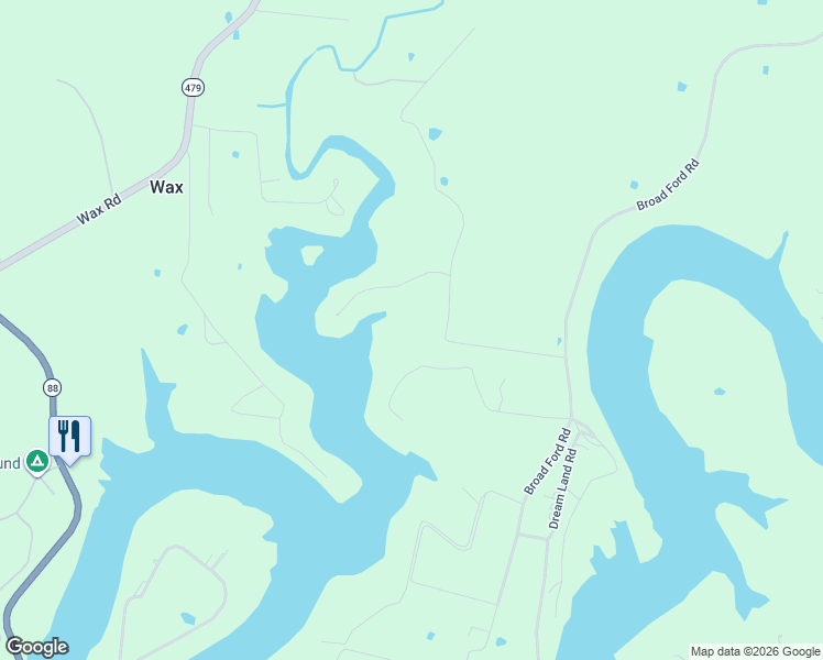 map of restaurants, bars, coffee shops, grocery stores, and more near in Wax