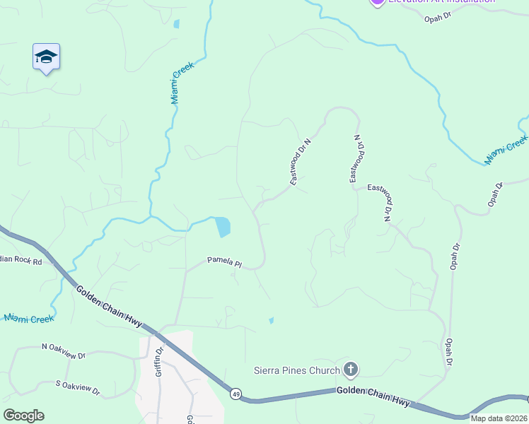 map of restaurants, bars, coffee shops, grocery stores, and more near 41359 Pamela Place in Oakhurst