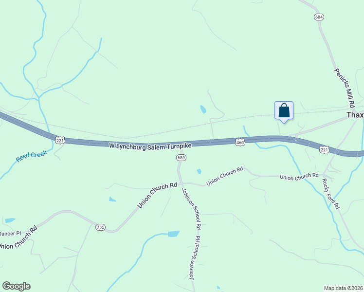 map of restaurants, bars, coffee shops, grocery stores, and more near 1014 Johnson School Road in Thaxton