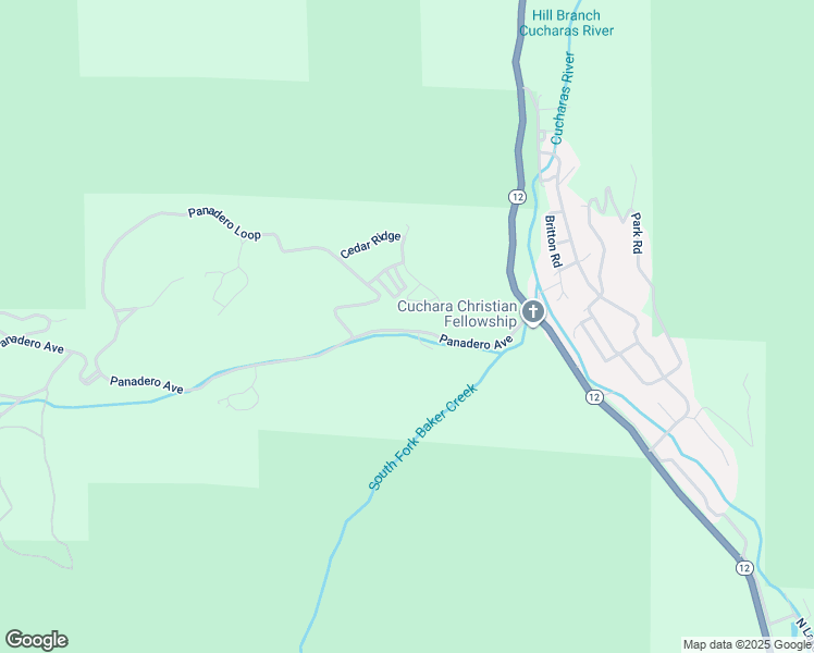 map of restaurants, bars, coffee shops, grocery stores, and more near 2377 Panadero Avenue in La Veta