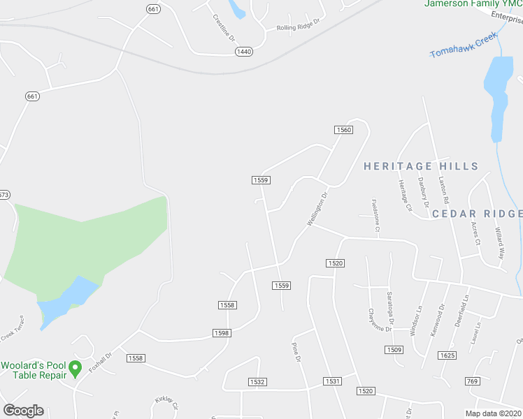 map of restaurants, bars, coffee shops, grocery stores, and more near 379 Collington Drive in Timberlake