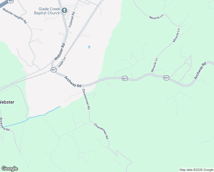 map of restaurants, bars, coffee shops, grocery stores, and more near 556 Archway Road in Blue Ridge