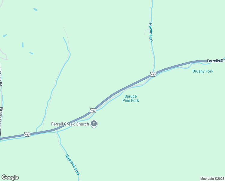 map of restaurants, bars, coffee shops, grocery stores, and more near 16960 Ferrells Creek Road in Belcher