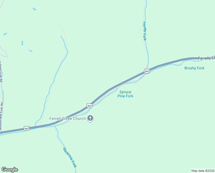 map of restaurants, bars, coffee shops, grocery stores, and more near 16960 Ferrells Creek Road in Belcher