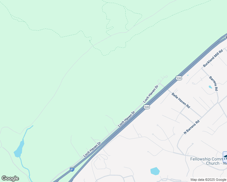 map of restaurants, bars, coffee shops, grocery stores, and more near 3090 Loch Haven Drive in Roanoke